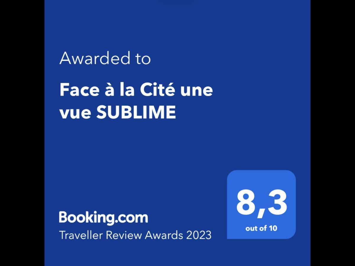 Face à la Cité une vue SUBLIME Carcasona Exterior foto