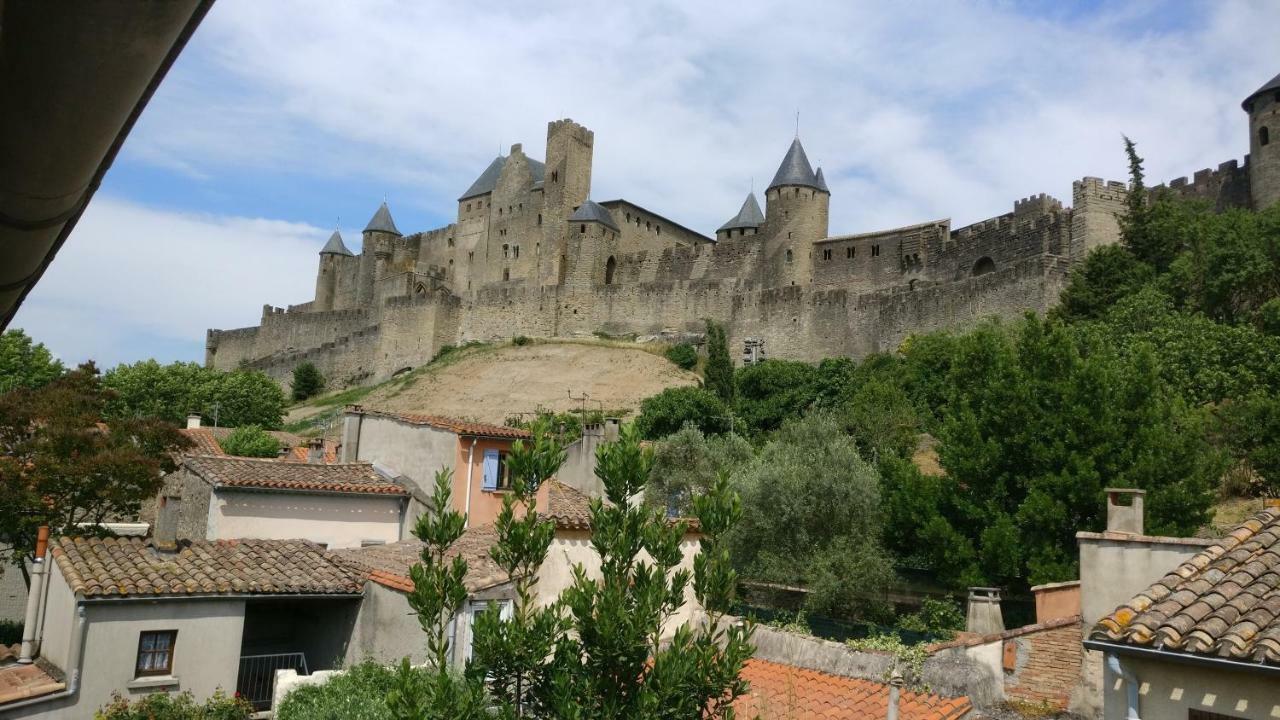 Face à la Cité une vue SUBLIME Carcasona Exterior foto